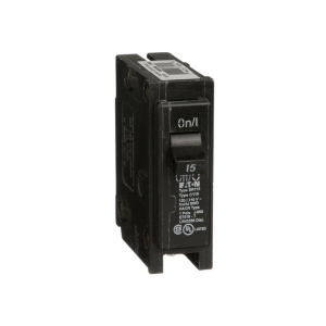 BR Thermal magnetic circuit breaker, Type BR 1-Inch plug-on circuit breaker, 15 A, 10 kAIC, Single-pole, 120/240V